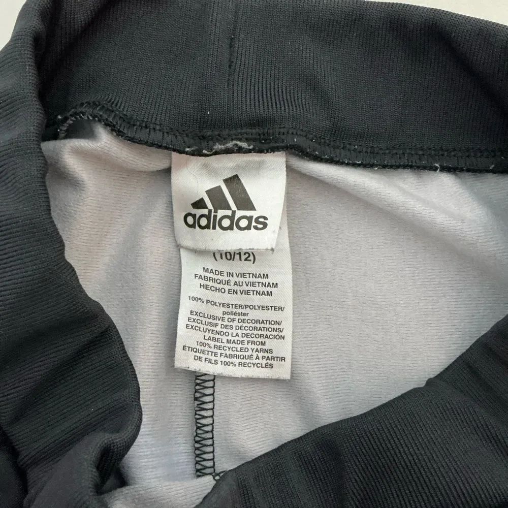 Adidas Kids Floral Black Track Pants size M(10-12) - Picture 3 of 6